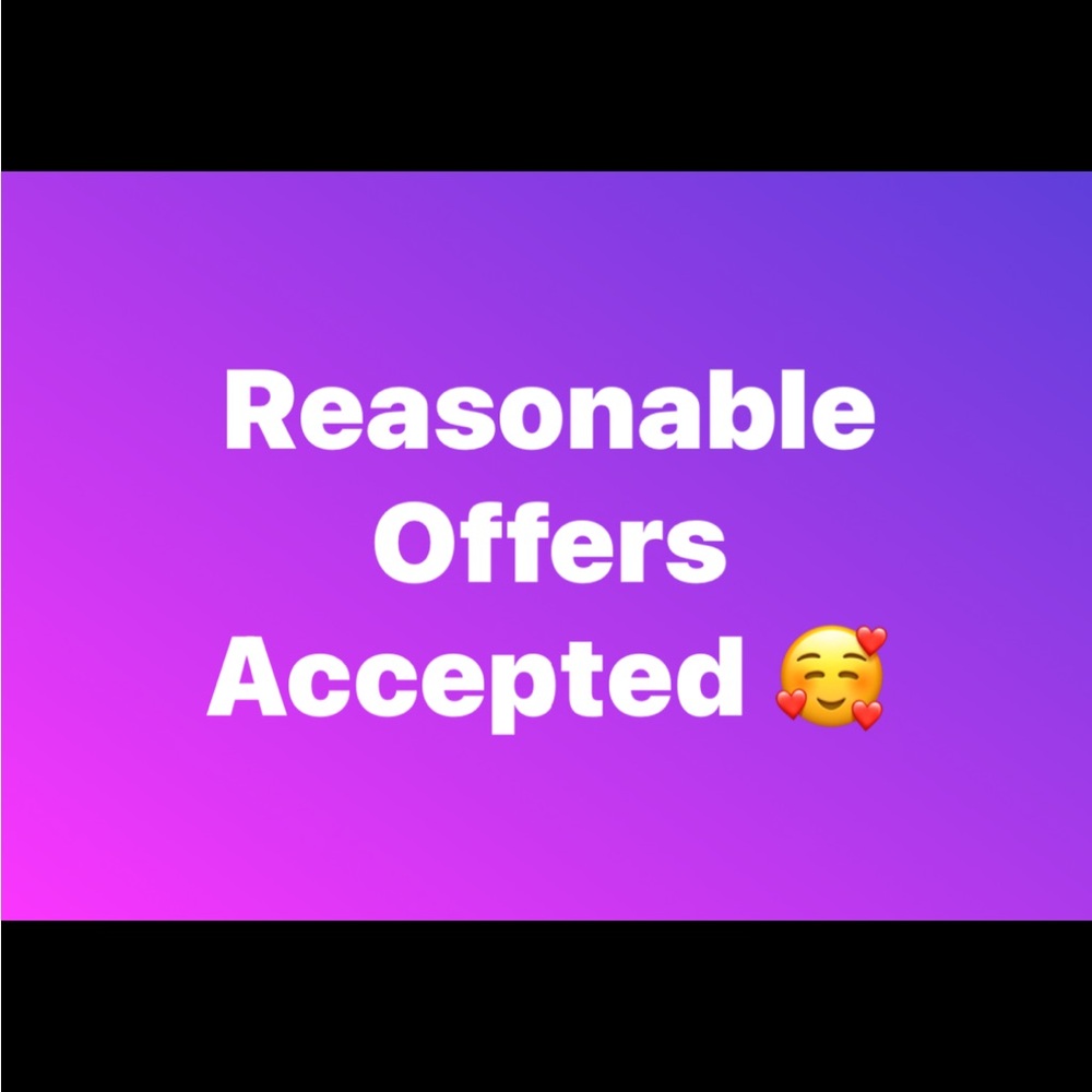 Reasonable Offers Accepted Sign